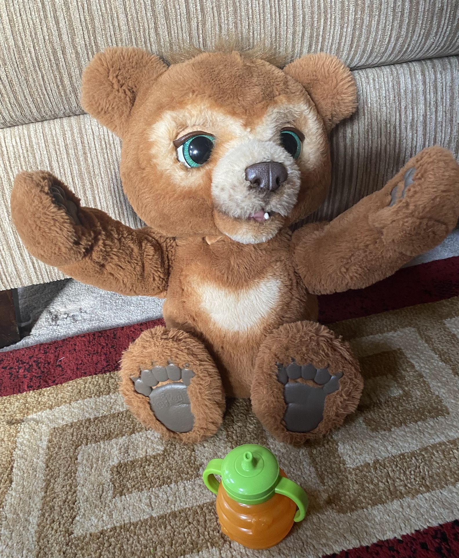 Fur Real Cubby TheCurious Bear Interactive Plush Toy Hasbro