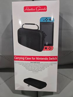 New in box Nintendo Switch black durable carrying case + 20 games cartridge