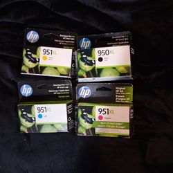 hp  951xl & 950xl Ink Cartridges Color And Black Brand New.