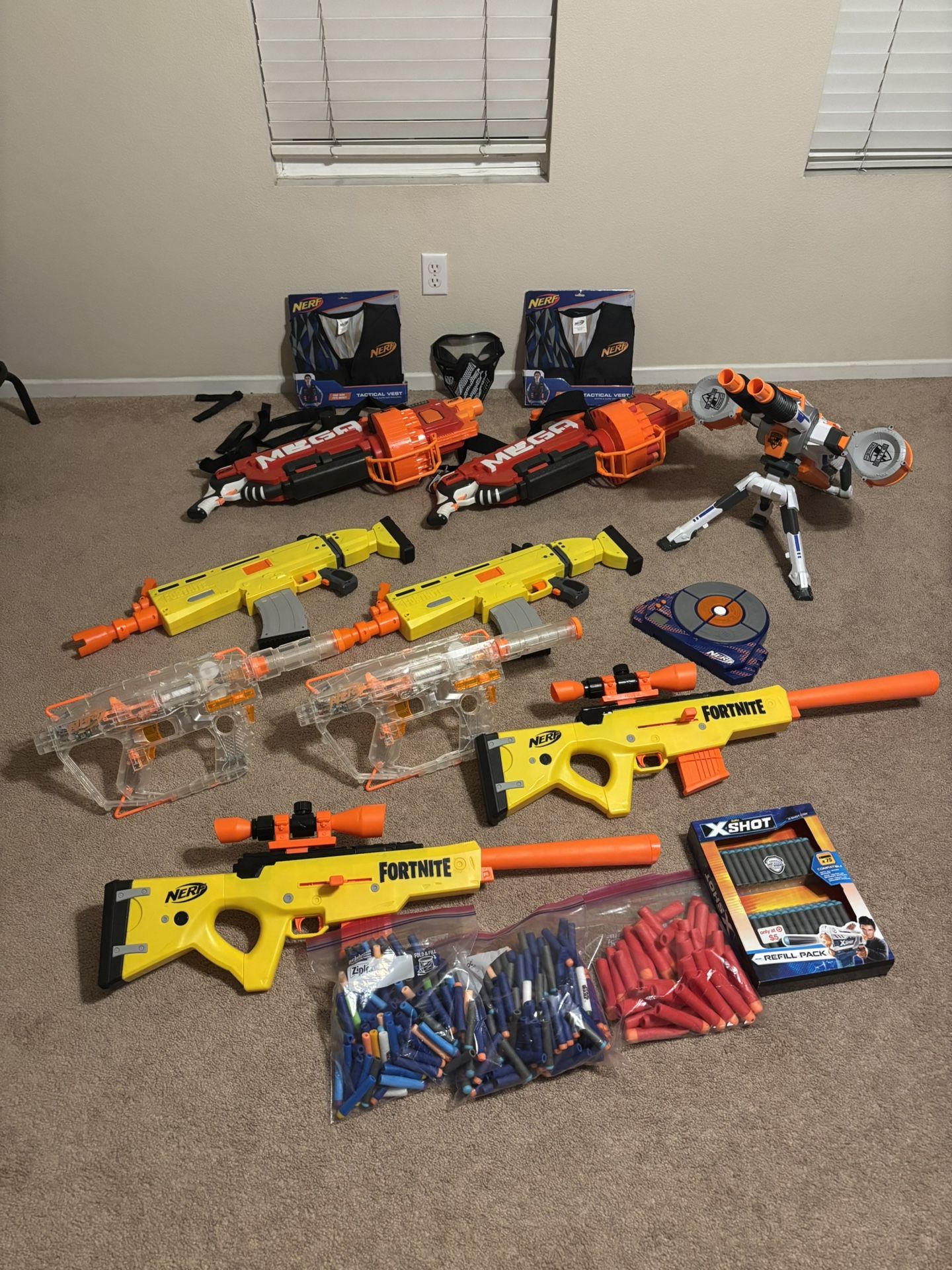 Nerf Guns and Accessories w/Darts- Fortnite