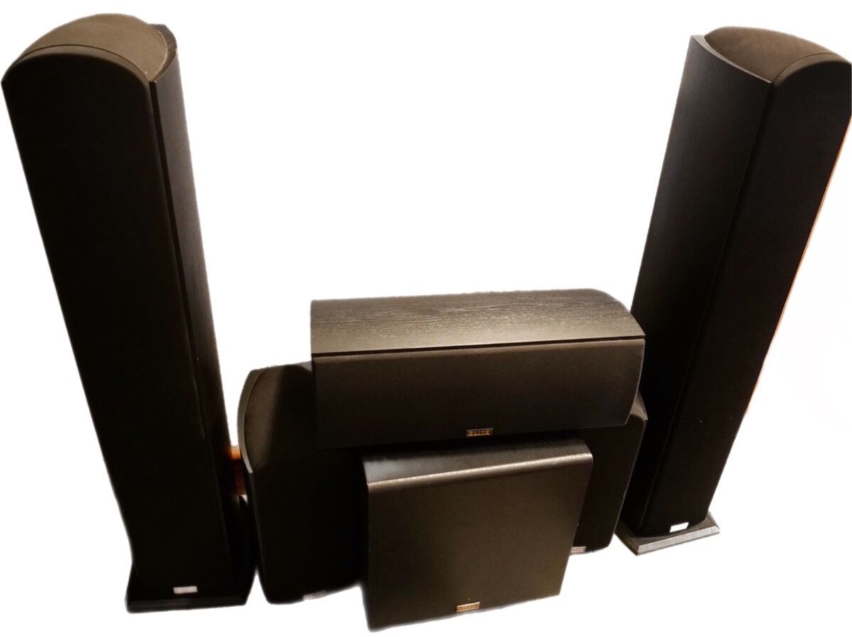 Elite Dolby Speaker Home Theater System Audio 140W, SP-EFS73, SP-EBS73-LR, SW-E10, SP-EC7 NO Bose Samsung LG JBL Bang & Olufsen Sony Music