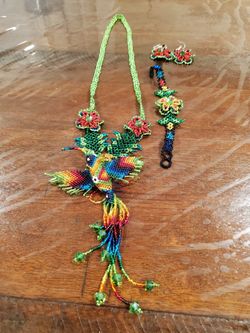 Set De Collar De Colibrí 3 Piezas