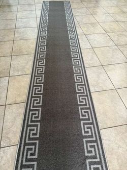 3x50ft non skid rubber back runner rug