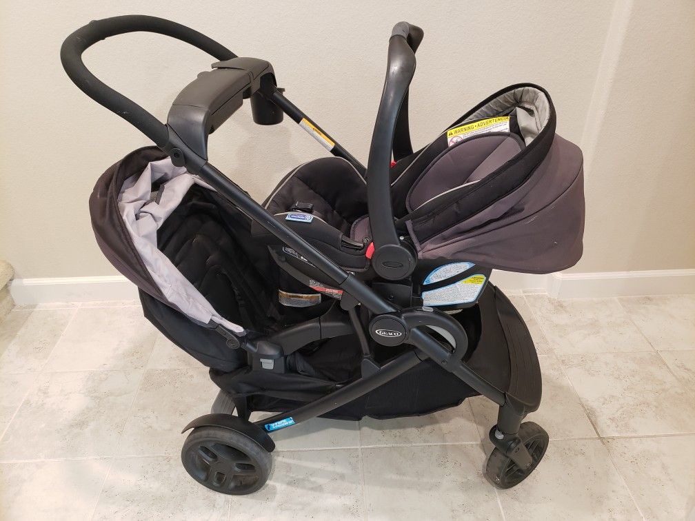 Graco Modes 2 Grow travel System (Double Stroller, Infant Car Seat, Base