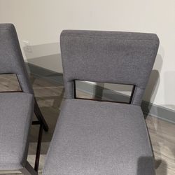 2 Gray Barstool 