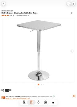 Adjustable Bar Table & Bar Stools