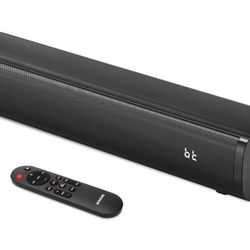 2.1ch Small Sound Bars for TV with 6 Levels Voice Enhancement, Built-in Subwoofer