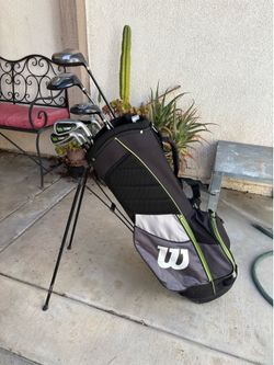 Golf club set and bag