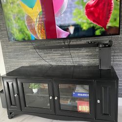 TV Console - All Natural Wood