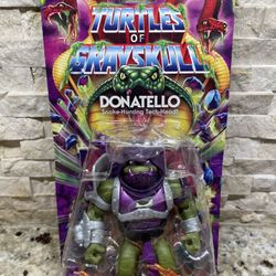 Donatello Turtles of Grayskull Snake-Hunting MOTU TMNT 5.5” Figure Mattel -b