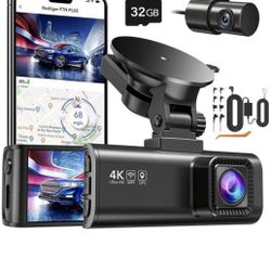 [F7NP 4K Dash Cam+Type-C Hardwire Kit]REDTIGER F7NP 4K Dash Cam With Wi-Fi GPS Front And Type-C Hardwire Kit