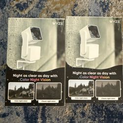 Lot Of 2 Wyze Cam Pan Indoor Outdoor Camera White WYZECPAN3 Sealed