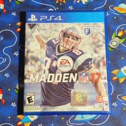 EA Sports Madden NFL 17 Sony Playstation 4 PS4 CIB Complete Game Disc Case Artwork Manual Included