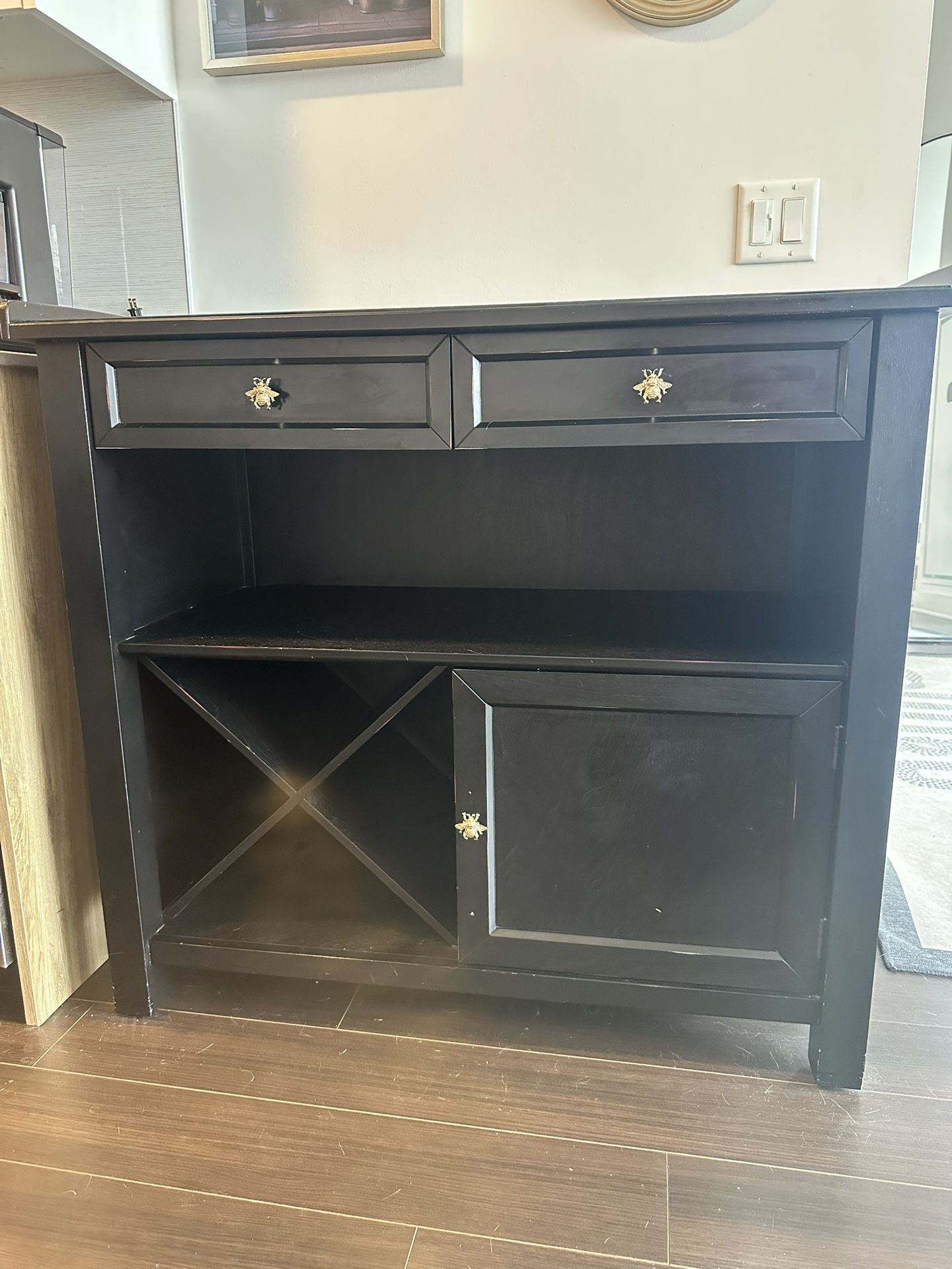 Crate & Barrel Bar Cabinet