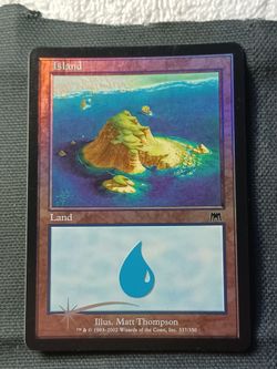 Magic the gathering, onslaught, foil island #337