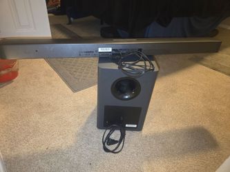 JBL subwoofer and sound bar