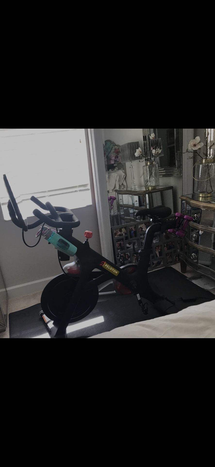 Peloton bike + Mat