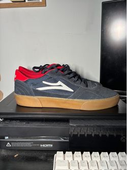 Lakai Cambridge Low Top Skateboarding Shoes Gray Mens US 10 Medium