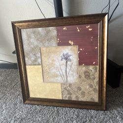 Beautiful Set of 3 Framed Floral Wall Art