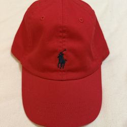 Red Ralph Lauren hat child