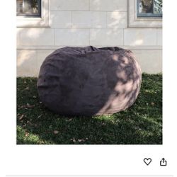 Brand: Mintyst Brown, Black, Grey Giant 4.5ft Bean Bag Sofa, Bean Bag Chair, beanbag(Grey)