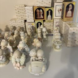 Lot Of 75 Precious Moments Figures /some Original Boxes
