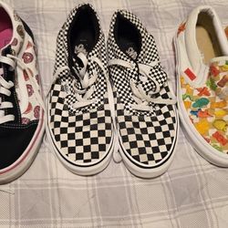 Vans, Size 6Y 6.5Y and 7.5 Women