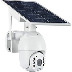 Wire-Free Wireless Rechargeable Battery Solar Powered Outdoor 1080P Pan Tilt WiFi Security Camera PIR Motion Recording Two-Way Audio IP65 Weatherproof
