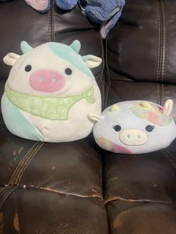2 Cow Squishmallows 