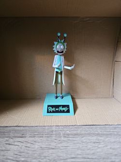 Rick Sanchez Peace Greeting Figure.
