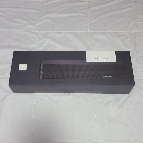 NEW! Bose Solo Soundbar 2 (Black)