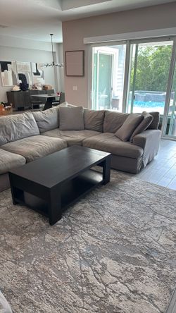 Living Couch W/ 2 End Tables And Coffee Table 
