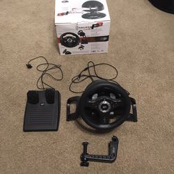 Mad Catz Racer PS3 steering wheel and foot pedal
