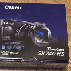Canon PowerShot SX740 HS 4K Digital Point Shoot Compact Camera 20.3MP Black -NEW.