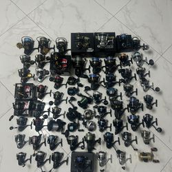 Assorted Fishing Reels New And Used (read Description)