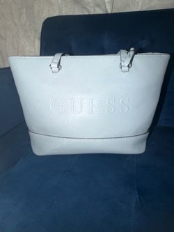Guess White Tote Bag