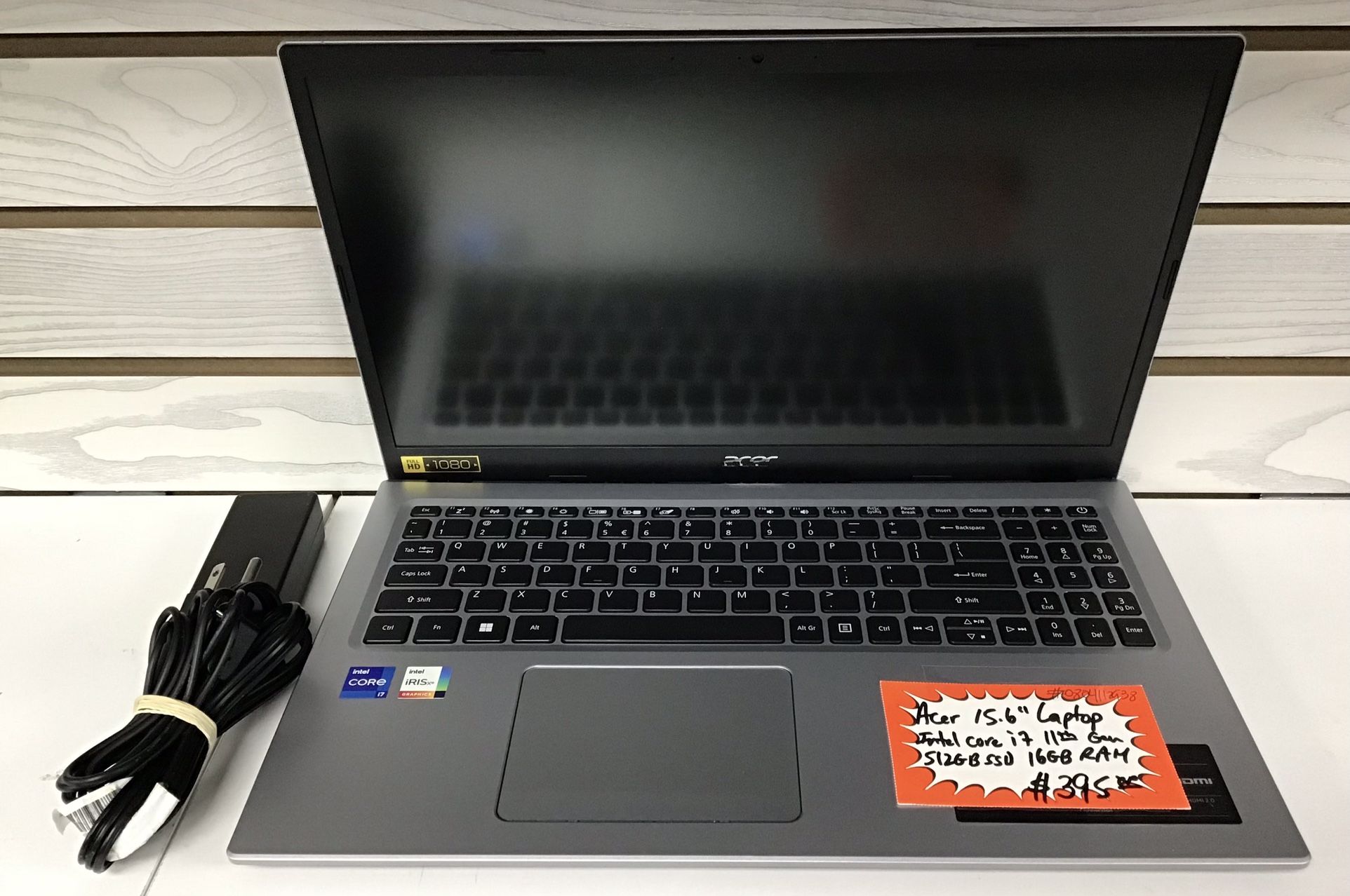 Acer 15.6” Laptop Intel Core i7 11th Gen 512GB SSD 16GB RAM 