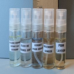 Glass Atomizers of Premium Colognes