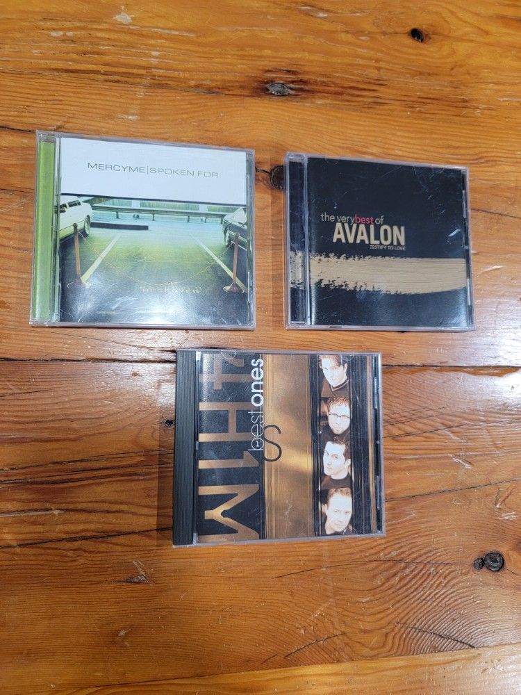 Set Of 3 CDs ~ 4HIM (Best Ones), MercyMe (Spoken For), Avalon (Testify To Love)