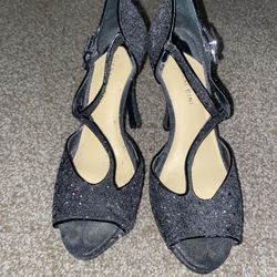 Giani Bini Black Sequin Heels