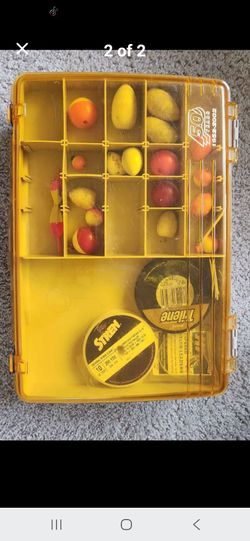 Plano Tackle Box ..Weights  Splitshots, Bobbers, Line  etc