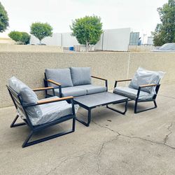 4pc Outdoor Patio Metal Furniture Set