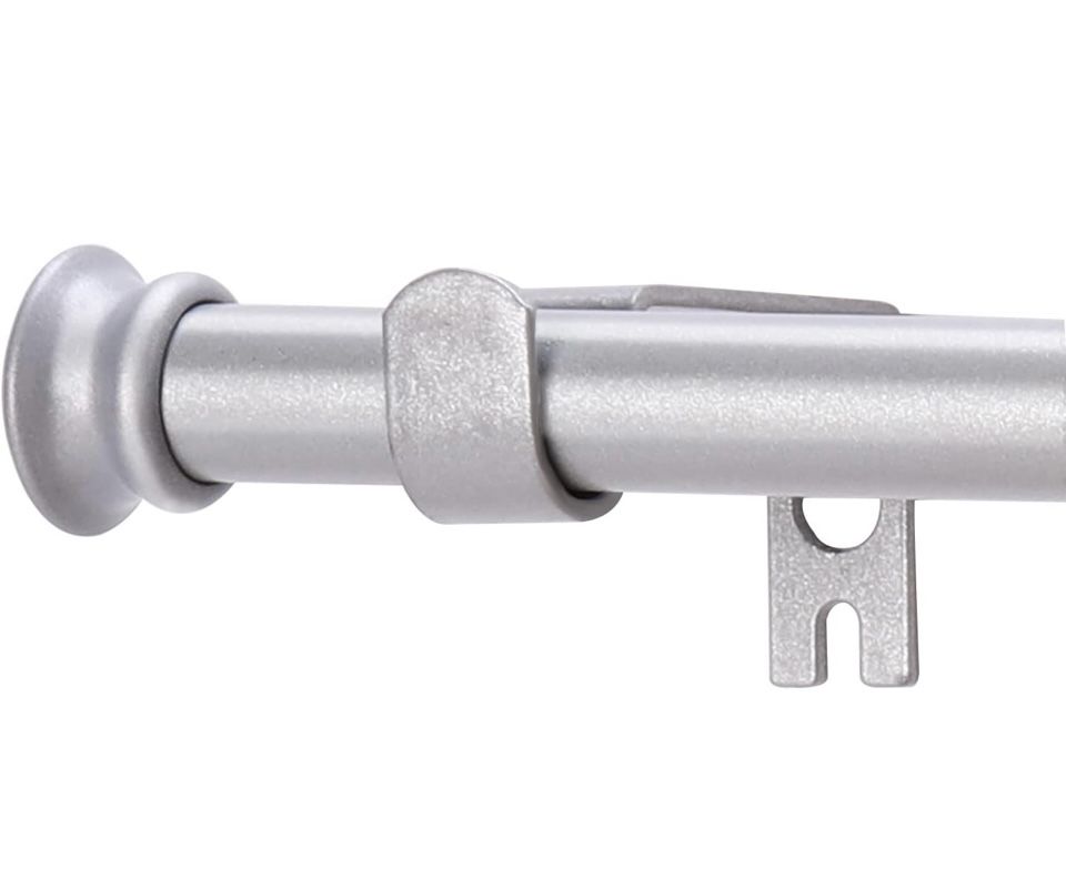 Standard Decorative Window Curtain Rods 30 to 70 Inch 5/8 Inch Diameter Small Curtain Rod Set Heavy Duty Drapery Rods with Brackets