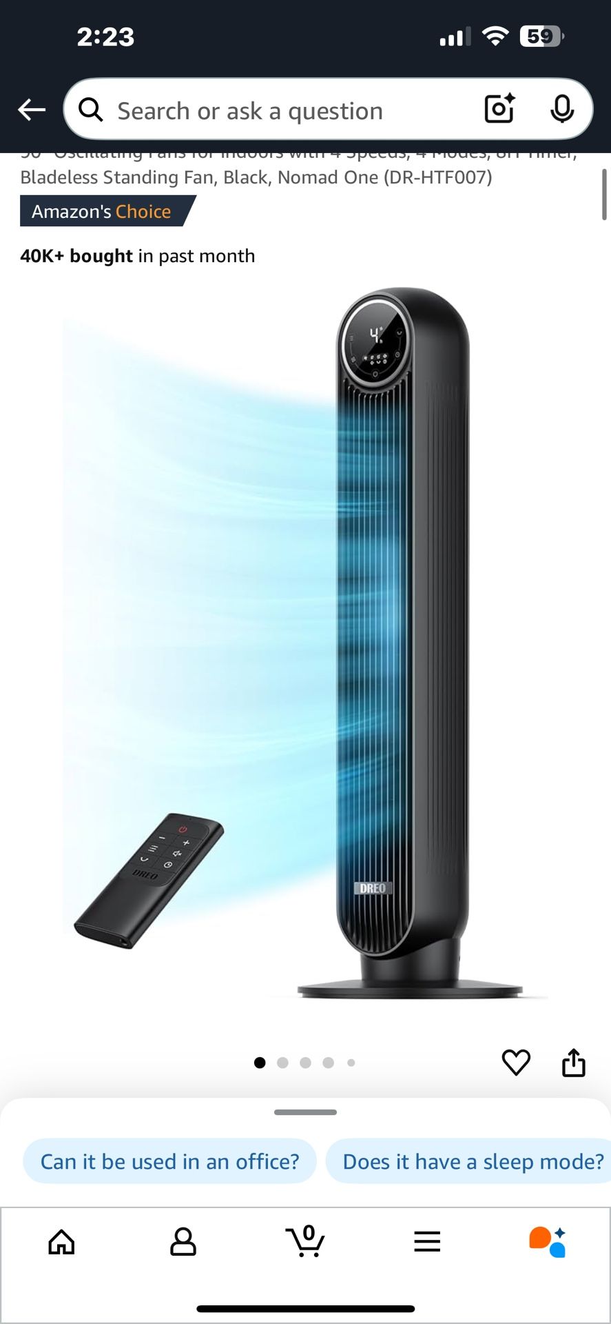 DREO TOWER FAN