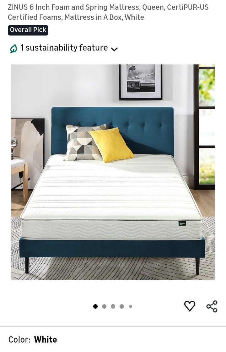 Zinus 6inch Queen Size Mattress BRAND NEW