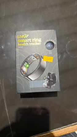 LIVUP Smart Ring Health Tracker – Black, Size 1