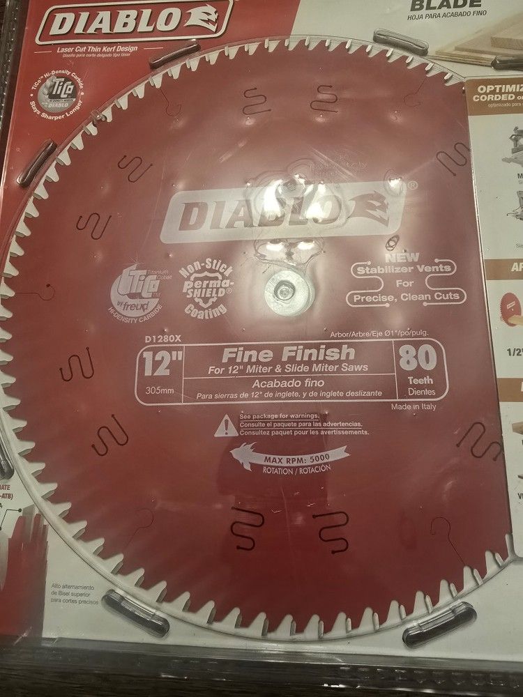 Brand New Diablo 12in Fine Finish Sawblade. Cash Only. Pickup Or Meetup Only