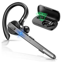 Wireless Bluetooth Earpiece with 500mAh Charging Case