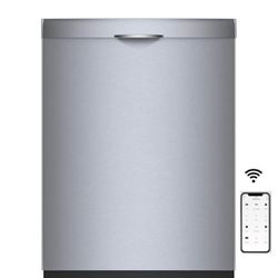 Bosch 300 Series Top Control 24-in Smart Built-In Dishwasher With Third Rack (Stainless Steel)48-dBA