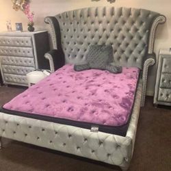 Deanna Bedroom Set Queen or King Bed Dresser Nightstand and Mirror WİTH İNTEREST FREE PAYMENT OPTİONS 
